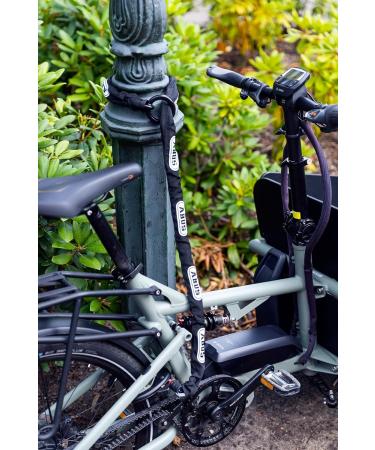 ABUS Frame Lock Chain 2.0 - 6KS 100cm Black Bicycle Security Lock with Lock Pocket - International Shipping Available - Buy Online on SooperMarket.com