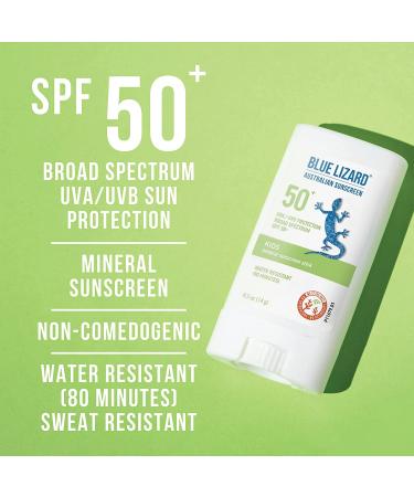 BLUE LIZARD Kids Mineral-Based Sunscreen Lotion and Stick Bundle - SPF 50+ - 5 oz/.5 oz - Buy Online on SooperMarket.com
