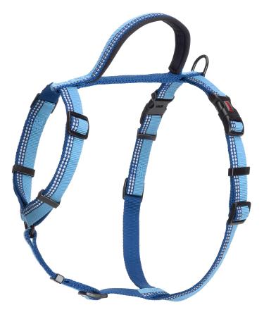 HALTI Walking Harness Size Small Blue Best Lightweight Dog Harness with Handle Reflective & Adjustable Ideal for Puppy Walks For Small Medium & Large Dogs Small Blue