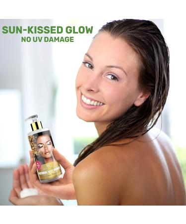 Self Tanner Indoor Tanning Lotion | Thermalabs Sunless Tan - Organic & Natural Gradual Bronze for Men & Women | Flawless Glow - Buy Online on SooperMarket.com