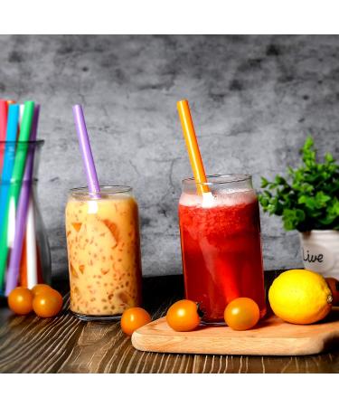 50 Pcs Colorful Jumbo Smoothie Straws - Disposable Plastic Boba Straws - Buy Online on SooperMarket.com