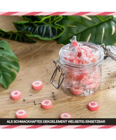 WeddingTree Rocks sweets pink in a Star shape - flavoured rock 500 g - sweets for a wedding favours or as table decoration at baptism holy communion or Birthdays - sweet rock - Buy Online on SooperMarket.com