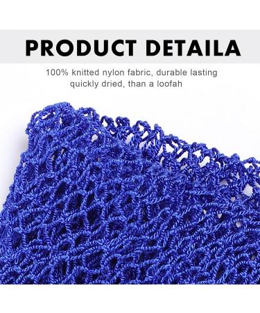 JASSINS African Net Long Bath Net Sponge African Bathing Sponge Body Exfoliating Long Net Shower Body Scrubber Back Scrubber Skin Smoother Stretch Length to 66 INCH (Blue) - Buy Online on SooperMarket.com