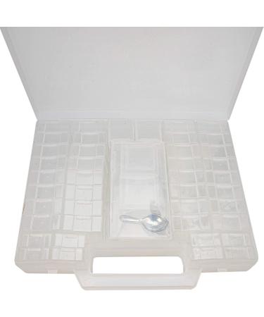 55-Piece Bead Organizer Carrying Case with Removable Compartments, Scoop, and Tweezer - Buy Online on SooperMarket.com