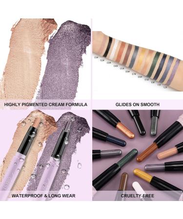 CCbeauty Eyeshadow Stick Set - Long Lasting Waterproof Eye Pencil for Professional Makeup - Matte Smoky Black 02# - Perfect Gift for Women - Buy Online on SooperMarket.com