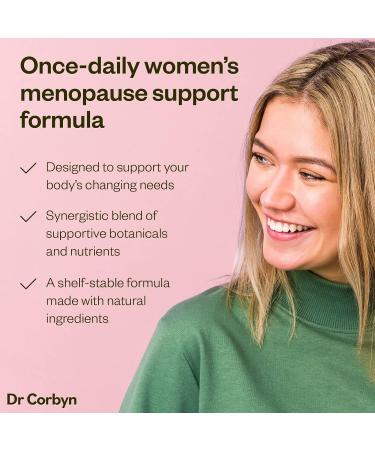 Dr Corbyn MenoHelp - Menopause Well-Being Supplement with St. John's Wort, Black Cohosh, Magnesium & Zinc (60 Tablets) - Buy Online on SooperMarket.com