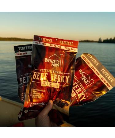 Wenzel's Farm Teriyaki Beef Jerky 10 oz Value Pack - Naturally Smoked, No MSG, Gluten Free - Buy Online on SooperMarket.com