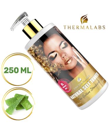 Self Tanner Indoor Tanning Lotion | Thermalabs Sunless Tan - Organic & Natural Gradual Bronze for Men & Women | Flawless Glow - Buy Online on SooperMarket.com