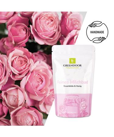 Greenendoor Milk Bath Rose Blossom Honey 200g - Natural Relaxation Bath Additive | 100% Eco-Friendly Ingredients | Perfect Gift - Buy Online on SooperMarket.com