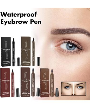 3 PCS Eyebrow Pencil Eyebrow Pen Waterproof Brow pen Microblading Eye Brow Pencils Long Lasting Natural Eyebrow Pen Black & Black-gray & Light Brown 3 count (Pack of 1) 03 Black & Black-gray & Light Brown - Buy Online on SooperMarket.com