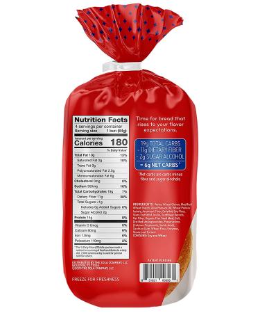 Sola Low Carb & Keto Friendly Golden Wheat Hamburger Buns 6g Net Carbs 14g Protein 11g Fiber Per Bun 4/bag (Pack of 2) - Buy Online on SooperMarket.com