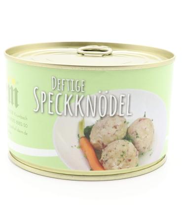 Hearty bacon dumplings the ideal side dish - bacon dumplings - dumplings - (3 small bread dumplings each 90g 270g) can 400g