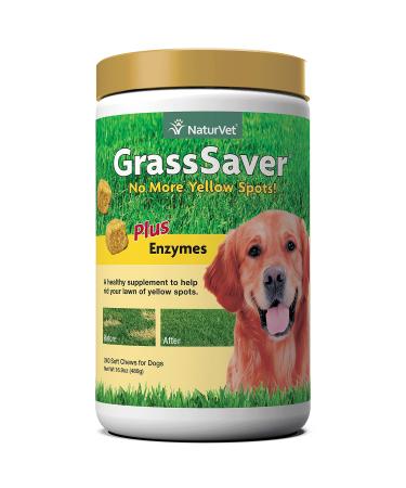 NaturVet GrassSaver Plus Enzymes for Dogs 240 Soft Chews 16.9 oz (480 g)