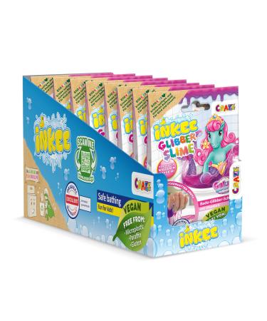 Inkee Bath Slime Galupy Mermaid 10 Pack |Bathing-glibber mucus Complete sales display neon pink bathing powder with cotton candy aroma 10x 100g mucous powder bathing glibber mucus galupy mermaid xxl pack