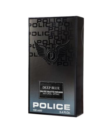 Police Deep Blue Fragrance For Men - Bold Refreshing Scent - Top Notes Of Bergamot And Black Pepper - Middle Notes Of Orange Blossom And Nutmeg - Base Notes Of Vanilla - 3.4 Oz EDT Spray 3.40 Fl Oz (Pack of 2) - Buy Online on SooperMarket.com
