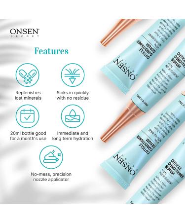 Onsen Secret Cuticle Cream 2pk - Japanese Cuticle Oil Serum for Soothe & Strengthen Nails - Non-Greasy, Visible Results - Buy Online on SooperMarket.com