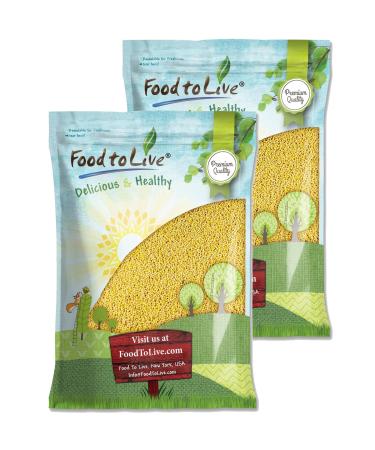 Hulled Millet, 18 Pounds  Non-GMO Verified, Whole Grain Seeds, Kosher, Raw, Bulk 9 Pound (Pack of 2)