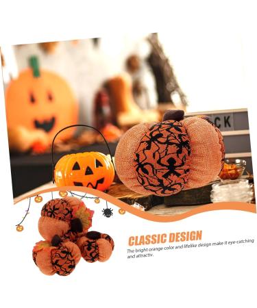 NAMOARLY 3pcs Halloween Decorations Home Decor Halloween Stuffed Pumpkin Halloween Layout Decor Pumpkin Adornment Halloween Scene Decor Pumpkin Decor Pumpkins Model Household Cloth Supplies Orange2 15X15X15CM - Buy Online on SooperMarket.com