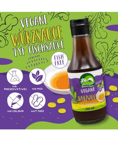 Natures Charm Vegan Fish Sauce - 200ml | Perfect for Seasoning & Refining | Shop Internationally - Buy Online on SooperMarket.com