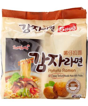 Samyang Potato Flavour Instant Noodle Ramen Suitable For Vegetarian (Pack of 20) by CNMART - Buy Online on SooperMarket.com