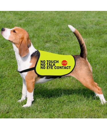 Nervous Dog Jacket Vest Service Dog Working Dog Anxious Dogs Scared Dogs Slogan Warning Vest (NO TOUCH Large) - Buy Online on SooperMarket.com