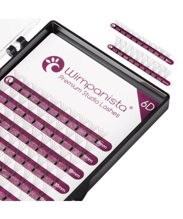 6D volume eyelashes C curl - 6D volume technique - thickness 0.07mm - mixed lengths 8-14mm - for eyelash extension