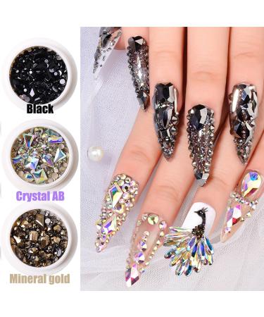 JERCLITY 8 Boxes Nail Rhinestones for Nails - Multi-Colored Gems for DIY Crafts & Jewelry - Buy Online on SooperMarket.com