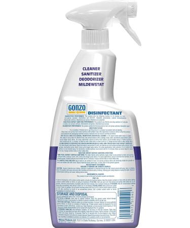 Gonzo Natural Magic Disinfectant Spray & Multipurpose Cleaner - Lavender Value Pack (24 oz & 128 oz) | Odor Eliminator Flood & Fire Damage Restoration - International Shipping Available - Buy Online on SooperMarket.com