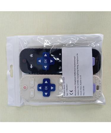 Remote Control Silicone Bathing Toy Set for Babies | Teething Aid & Gum Soothing Toys (2-Pack) - Black & White - Buy Online on SooperMarket.com