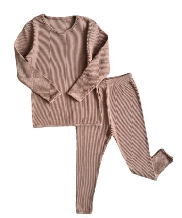 DreamBuy 20 Colours Ribbed Pyjama/Tracksuit/Loungewear Unisex Boys And Girls Pyjamas Baby Clothes Pyjamas For Women And Mens Pyjamas M Biscuit