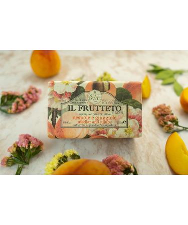 Nesti Dante Il Frutteto Anti-Stress Soap - Medlar & Jujube 250g | Luxurious Natural Soap for Stress Relief | Buy Internationally - Buy Online on SooperMarket.com