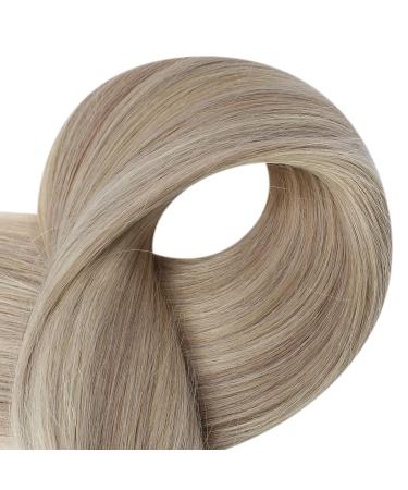 Fshine 20 Remy Human Hair Tape in Extensions 20 Inch - Highlighted Color 18 Ash Blonde and 22 Light Blonde - 20 Pieces 50 Gram Adhesive Tape Hair - #18/22(P18/613) - Buy Online on SooperMarket.com
