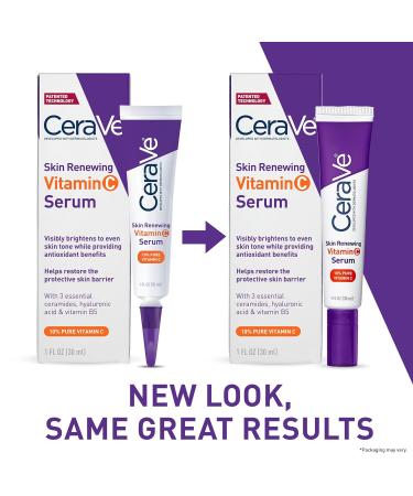 CeraVe Vitamin C Serum with Hyaluronic Acid - Skin Brightening 10% Pure Vitamin C - 1 Fl Oz - Buy Online on SooperMarket.com
