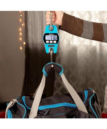 Hanging Weight Scale | 660lb Digital Electronic Weighing Scale for Hunting, Fishing, Farm, and Luggage | Accurate Sensors | Polycarbonate Blue - Buy Online on SooperMarket.com