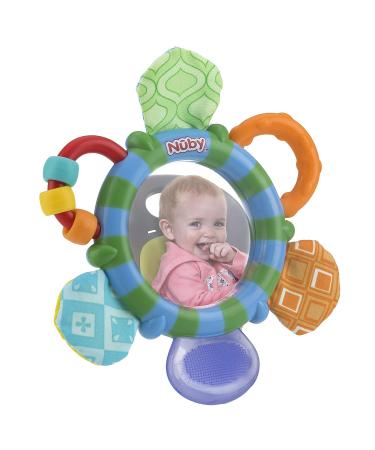 Nuby Look-at-Me Mirror Teether Toy - Colorful and Safe for Babies | CMV Variants Available - Buy Online on SooperMarket.com