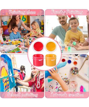 100 Empty Paint Strips with Clear Plastic Pots - 3 ml/ 0.1 oz Mini Storage Containers for Art Supplies, Classrooms, Schools, Paintings, and Festivals - Buy Online on SooperMarket.com