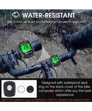Bike Computer with Solar Energy | Wireless Bicycle Speedometer & Odometer | Waterproof LCD Backlight | Multi-Function Cycling Computer - Buy Online on SooperMarket.com