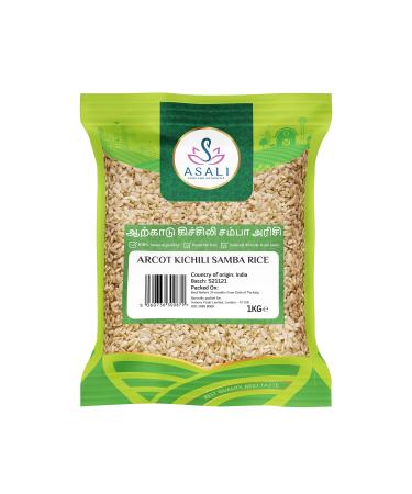 Asali Traditional Arcot Kitchili Samba Rice 2kg(1kg x 2packs)