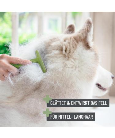 Reavet Dog Comb - Premium De-Fuzzer & Fur Care Brush for Long-Haired Dogs | Smooth & Dismantle Knots Easily - Buy Online on SooperMarket.com