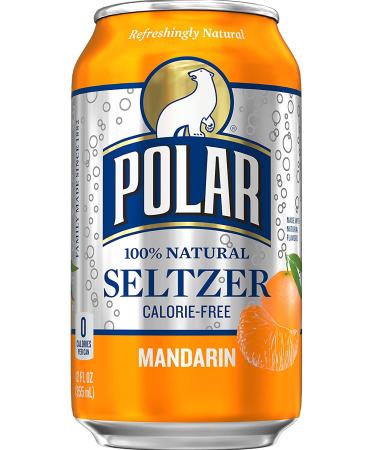Polar Beverages Seltzer Mandarin 12 oz - Refreshing Sparkling Water - Buy Online on SooperMarket.com