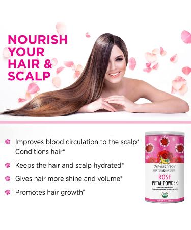 Organic Veda Edible Rose Petal Powder - Natural 16oz Powder for Cooking, Baking & DIY Beauty - Vegan, Non-GMO - Buy Online on SooperMarket.com