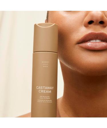SWEET JULY SKIN Castaway Cream - Hydrating Daily Face Moisturizer with Niacinamide & Shea Butter for All Skin Types | Anti-Aging Clean & Fragrance Free | 1.7 Fl oz - Buy Online on SooperMarket.com