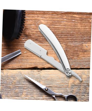 Didiseaon Stainless Steel Razor Spatula & Eyebrow Trimming Tools - Precision Manual Shavers for Men - Durable 304 Stainless Steel Blades & Holders - Buy Online on SooperMarket.com