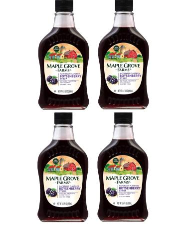 Maple Grove Farms Boysenberry Syrup 8.5 Ounce Pack of 4