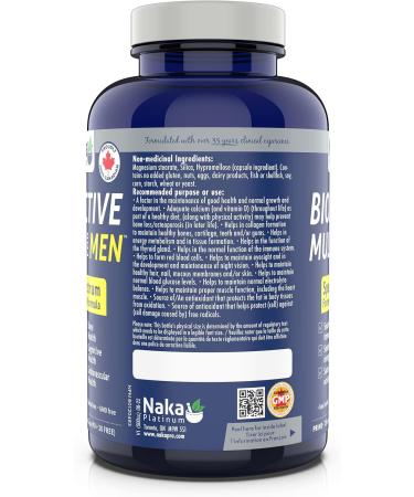  120 vcaps Bioactive Multi for Men Full Spectrum Multivitamin Formula Made in Canada 120 count (Pack of 1) - Buy Online on SooperMarket.com