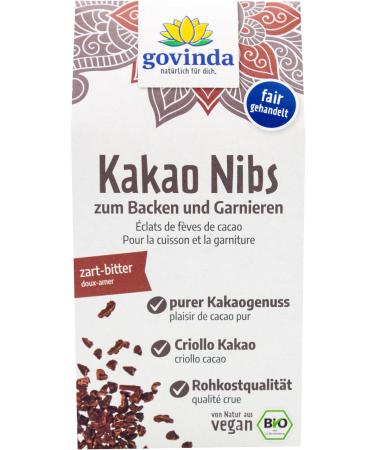 Govinda Organic Cocoa Nibs (6 x 100 g)