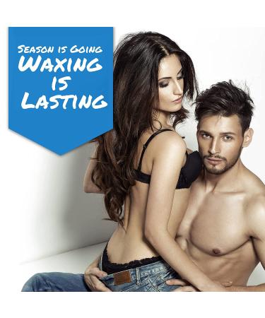 Waxing Kit for Women and Men with Strongest Blue Refill Hard Wax - At-Home Hair Removal for Underarms, Legs, Back, and Chest - Stripless Wax Warmer - Coarse Body Hair Removal - Buy Online on SooperMarket.com
