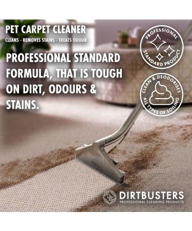 Dirtbusters Pet Carpet Cleaner Blackberry and Fig and Geranium and Chamomile 2x5 Litre Professional Carpet and Upholstery extraction shampoo solution cleaner with reactivating odour treatment. - Buy Online on SooperMarket.com