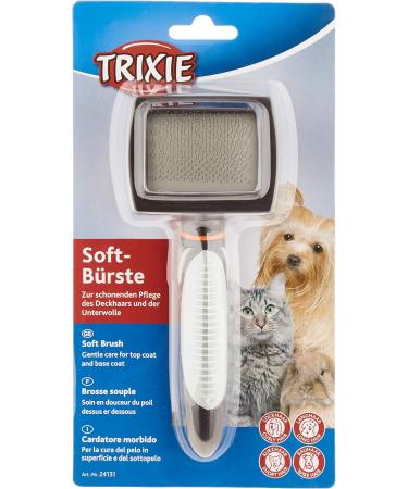 TRIXIE Soft Brush & Cat Activity Snackball Bundle - Ultimate Pet Care & Playtime - International Shipping - Buy Online on SooperMarket.com