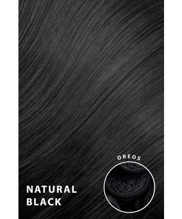 Lullabellz Super Thick Statement Straight Clip In Hair Extensions 5-Piece 26-Inch Length Natural Black - Buy Online on SooperMarket.com